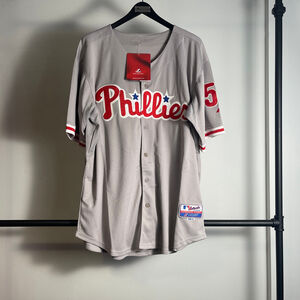 Men's Majestic Philadelphia Phillies Ruiz Jersey size 52